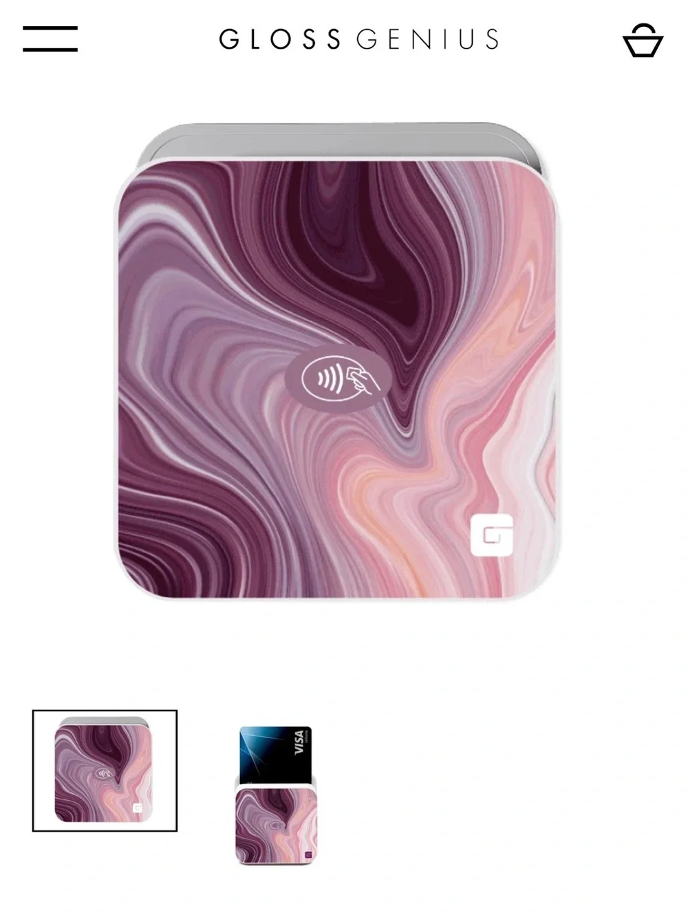 Glossgenius Card Reader Tap and Go of Quartz I Can